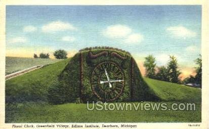 Floral Clock in Dearborn, Michigan