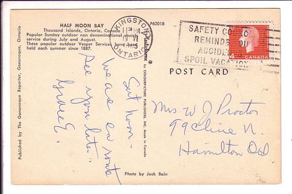 Outdoor Church Half Moon Bay Thousand Islands, Ontario Used 1965 Kingston Cancel