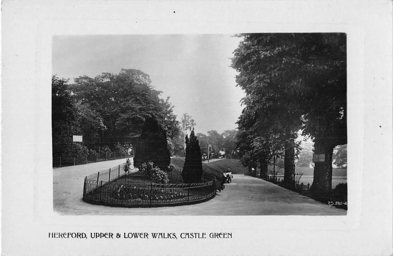 uk32275 upper and lower walks castle green hereford real photo uk