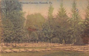 Nazareth Pennsylvania Moravian Cemetery Scenic View Vintage Postcard AA67221