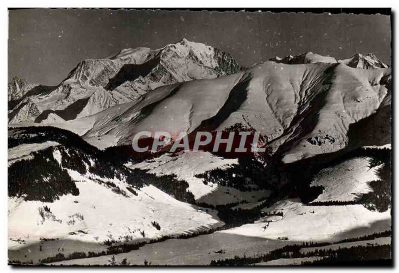 Modern Postcard Mont Joly and Mont Blanc