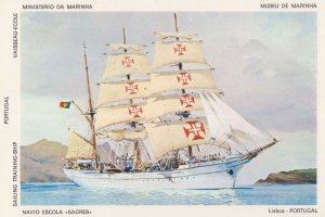 Portugal Sailing Training Ship Postcard