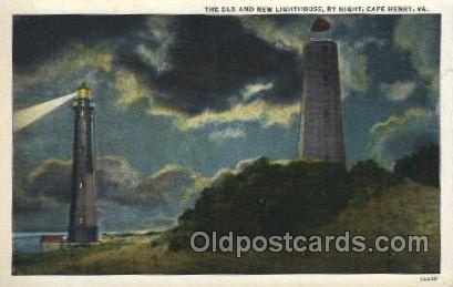 New Cape Henry,Va. USA Lighthouse, Lighthouses Postcard Postcards  New Cape H...