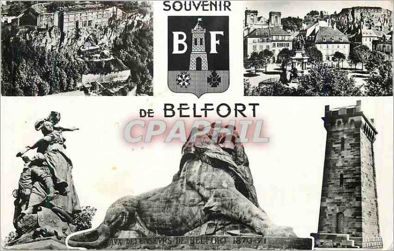 Modern Postcard Souvenir Lion of Belfort