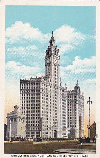 Wrigley Building North And South Sections Chicago Illinois 1937