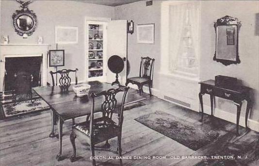 New Jersey Trenton Colonial Dames Dining Room Old Barracks Artvue