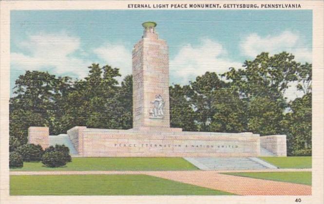 Pennsylvania Gettysburg Eternal Light Peace Memorial