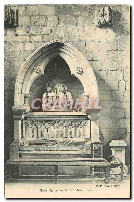 Old Postcard Souvigny The Holy Sepulcher