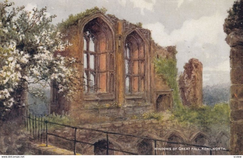 Kenilworth Castle, 1900-10s, Windows Of Great Hall