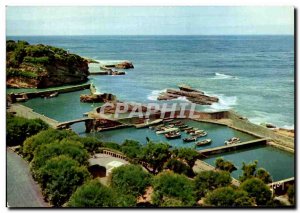 Old Postcard The Port of Biarritz Pechers Panoramic view taken of the Chamber...