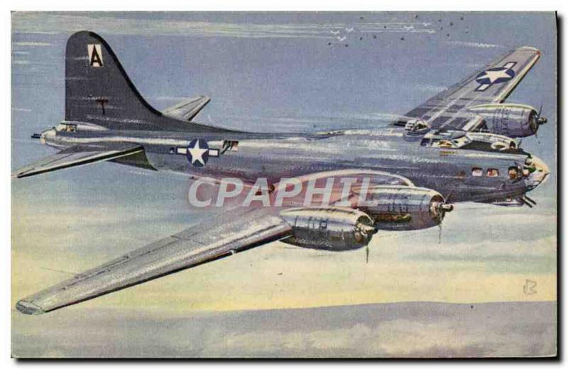 Old Postcard Jet Aviation USA Fortress