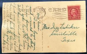 Picture Postcard Used Oregons No 56 High School La Grande OR LB