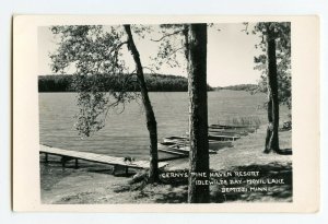 Postcard Cerny's Pine Haven Resort Movil Lake Bemidji MN Standard View Card #1 