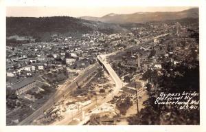 Cumberland Maryland aerial view By-pass Bridge National Hwy real photo pc Z42430