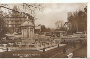 Dorset Postcard - War Memorial, Upper Gardens, Bournemouth - Ref TZ2608