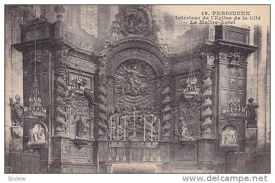 Interieur De l'Eglise De La Cite, Le Maitre-Autel, Perigueux (Dordogne), Fran...