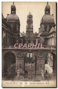 Lyon - Hotel de Ville - The Inner Court - Old Postcard