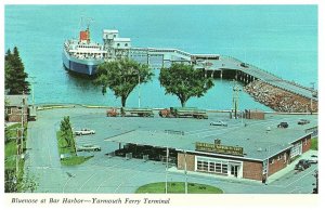 Bluenose at Bar Harbor Yarmouth Ferry Terminal Bar Harbor, Maine Postcard