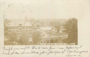 Postcard RPPC C-1905 New Hampshire College undivided NH24-2944