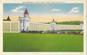 Main Entrance Attica State Prison Near Batavia New York