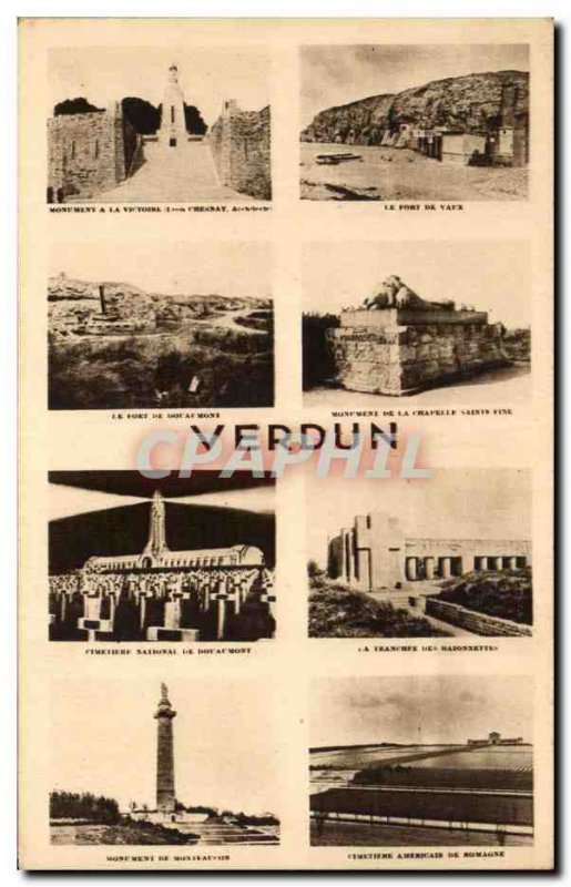 Old Postcard The Port De Vaux Verdun Army