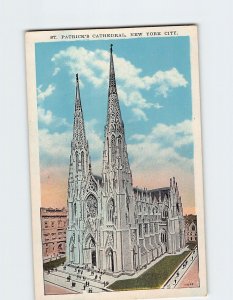 Postcard St. Patrick's Cathedral New York City New York USA