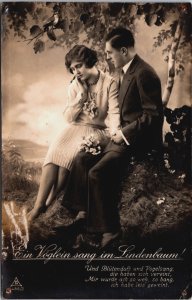 Glamour Couple Romance Vintage RPPC  C159