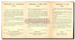 Old Postcard booklet Scout Scout Jamboree Hostels Boulevard Raspail Paris