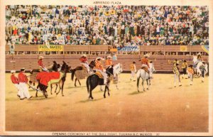 Corrida Bull Fight Opening Ceremony At The Bullfight Tijuana Mexico