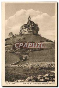 Old Postcard Dabo View Of The Chateau And Chapel St Leon Hotel Pension Au Rocher