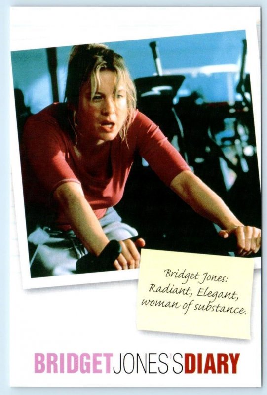 Movie Advertising BRIDGET JONES DIARY Renee Zellweger 2001 ~ 4x6 Postcard