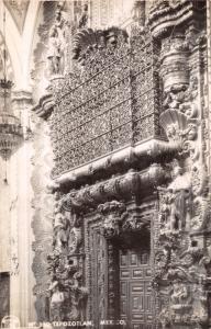 TEPOZOTLAN MEXICO~ORNATE ENTRANCE~PHOTO POSTCARD 1950s