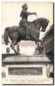 Postcard Old Orleans Statue of Joan of Arc Place du Martroi Joan of Are's Statue