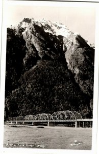 RPPC Knik River Bridge AK Vintage Postcard K31