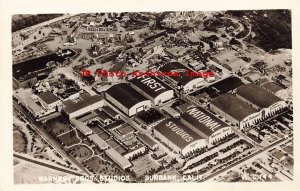 2 Postcards, Burbank, California, RPPC, Warner Brothers First National Studios