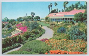 Laguna Beach California~Victor Hugo Inn & Gardens~1950s Postcard