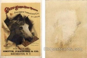 Chew Horse Head Tobacco, Perkins & Co. Rochester, NY. 3.25 x 4.5 inch Trade C...