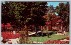 Spacious Grounds, 1955 Ferndale House Ontario Cancel, Vintage Chrome Postcard