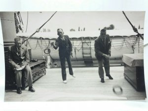 Jack Horner with Directors of Grimwade Reilly aboard LNER RMS Vienna 1938 Vtg PC