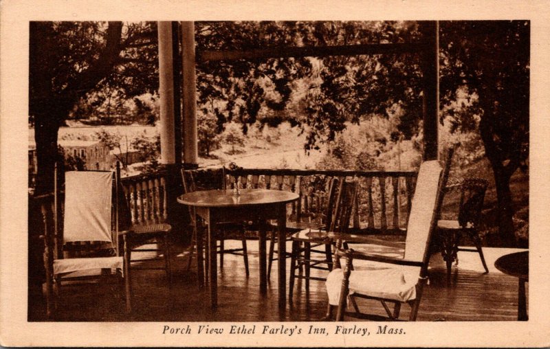 Massachusetts Farley Porch View Ethel Farley's Inn