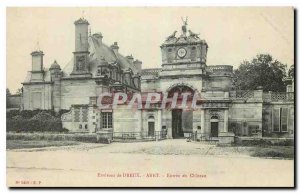 Old Postcard surroundings Dreux Anet Entree du Chateau
