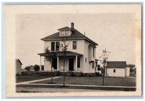 Fremont Nebraska NE Postcard RPPC Photo Victorian House View c1910's Antique