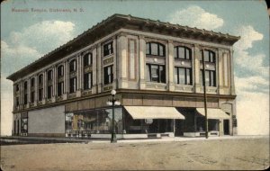 Dickinson North Dakota ND Masonic Temple Masons Fraternal c1910 Vintage Postcard