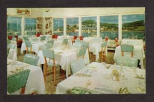 QC PQ Dining Room Baker H Motel GASPE QUEBEC CANADA Postcard Carte Postale