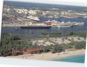 Postcard Port Everglades, Fort Lauderdale, Florida
