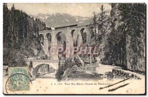 Postcard Old Bridge Road Ste Marie Chamonix