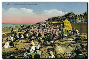 Old Postcard Luc Sur Mer Before Bain