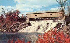 Fall Foliage at White River Junction VT, Vermont Covered Bridge