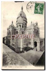 Old Postcard Paris Montmartre Heart coronation