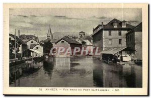 Annecy - View Taken Bridge Saint Joseph - Old Postcard